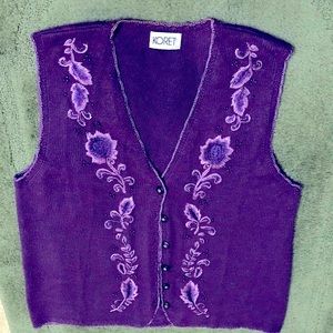 Vintage Purple Cardigan Sweater